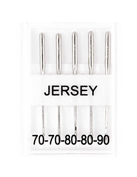ASSORTIMENT 5 AIGUILLES POUR MACHINE A COUDRE - JERSEY
