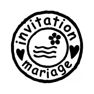 Tampon b timbre mariage