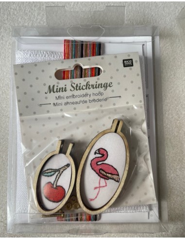 Kit complet de  2 MINI ANNEAUX BRODERIE