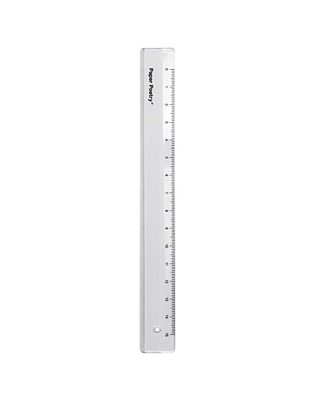 REGLE PLASTIQUE ETROITE, 15 CM