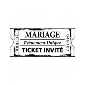 Tampon c ticket mariage