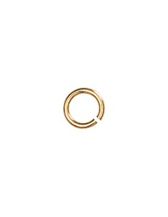 ANNEAU FENDU EN ARGENT 925 ET PLAQUÉE OR 5MM -  6 PIÈCES