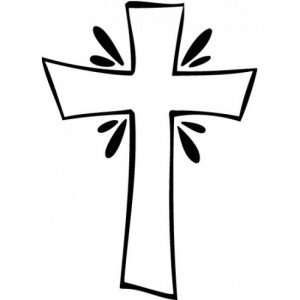 Tampon d croix rayonnante