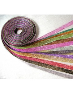 RUBAN MOUSSELINE / organza 6MM - vendu au mètre - couleurs assorties