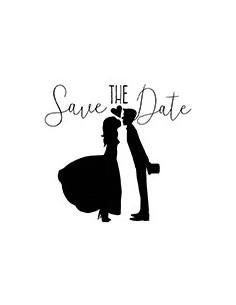Tampon f couple save the date