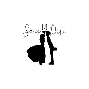 Tampon f couple save the date