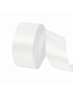 RUBAN SATIN 40 MM - blanc - vendu au mètre
