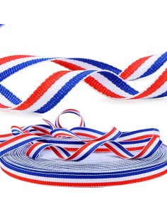 ruban 10mm drapeau bleu-blanc-rouge - tricolore