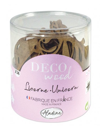 Deco wood licorne