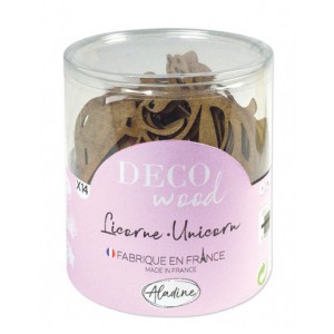 Deco wood licorne