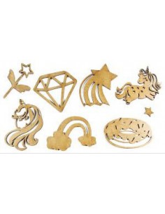 Deco wood licorne