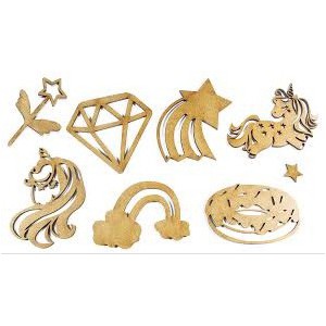 Deco wood licorne