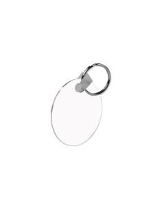 Porte-clés rond en aluminium sublimable , diamètre 5 mm, double face 2