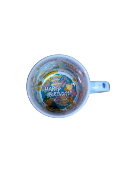 TASSE BLANCHE PREMIUM INTÉRIEUR HAPPY BIRTHDAY - 325ml