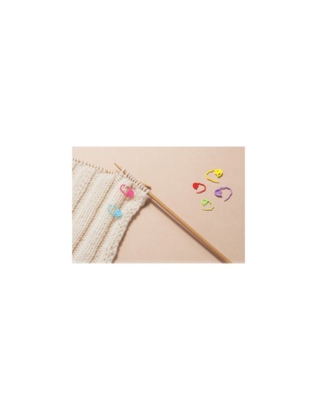 20 Marqueurs de maille pour crochet tricot - Repère avec Fermoir Rapide - CLOVER