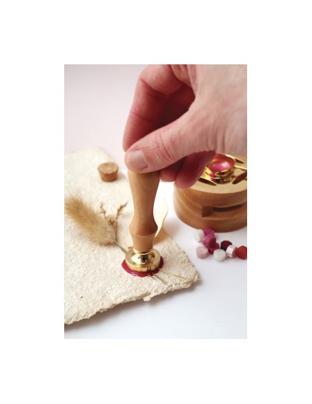 coffret sceaux de cire - coeur