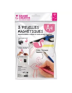3 feuilles magnetiques