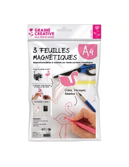 3 feuilles magnetiques