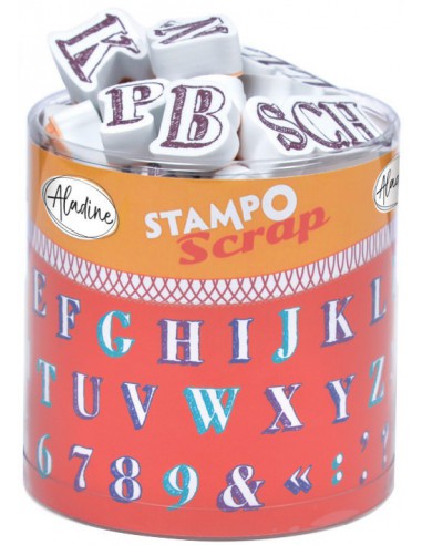 Stampo scrap alphabet crayonne