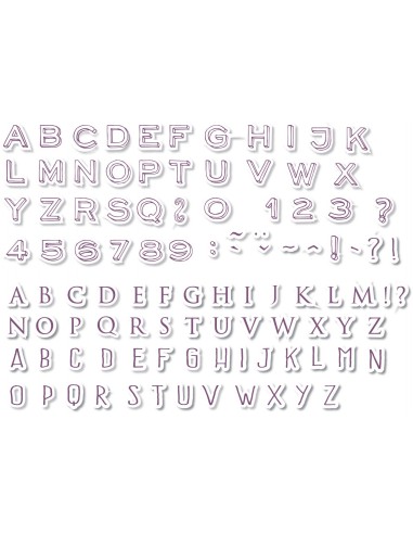 Stampo scrap mini alphabet