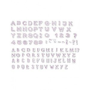 Stampo scrap mini alphabet