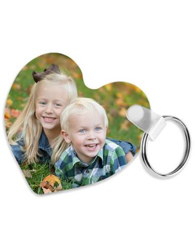 Porte-clés sublimable en forme de cœur