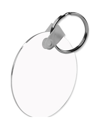 Porte-clés rond sublimable double face