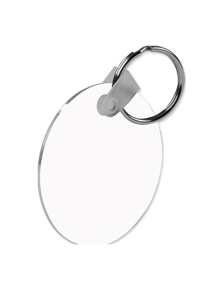 Porte-clés rond sublimable double face
