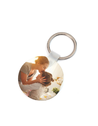 Porte-clés rond sublimable double face