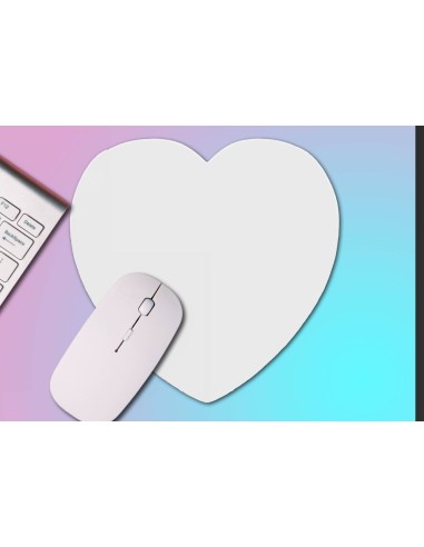 Tapis de souris en forme de coeur