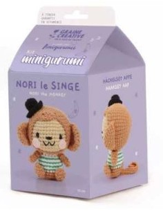 Kit Minigurumi Nori le singe - crochet 100mm