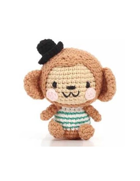 Kit Minigurumi Nori le singe - crochet 100mm