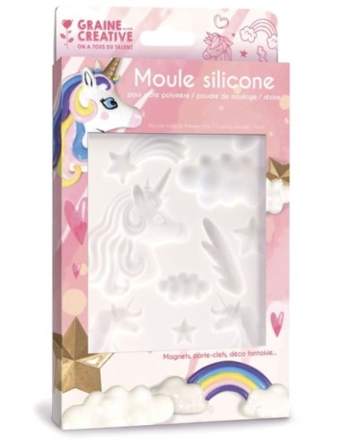 Moule silicone 20x13 licorne