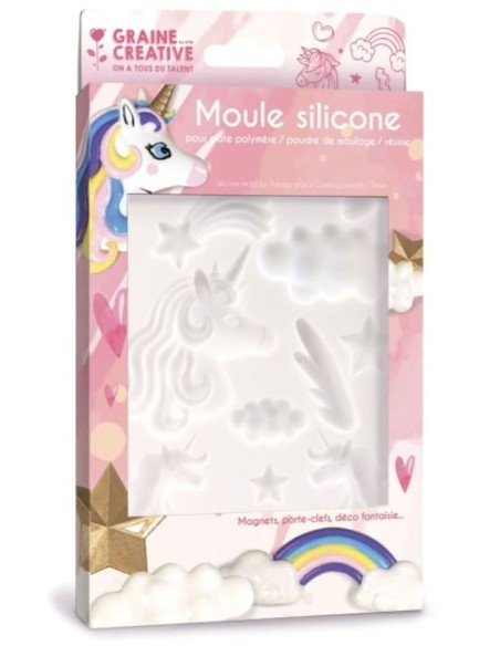 Moule silicone 20x13 licorne