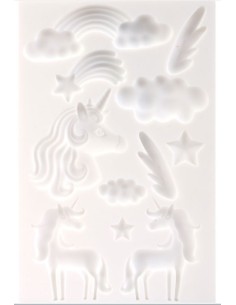 Moule silicone 20x13 licorne 2