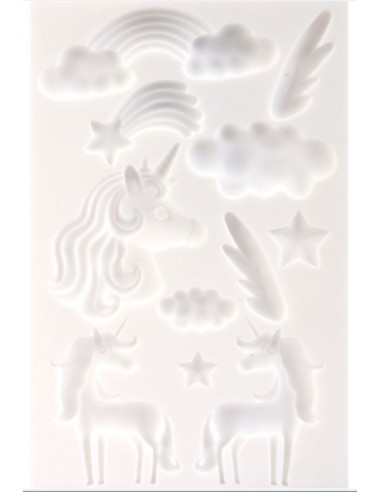 Moule silicone 20x13 licorne
