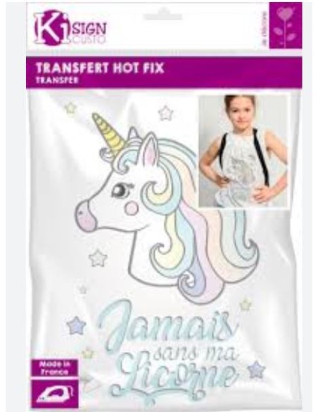 Flex Thermocollant Licorne couleur pastel 29.7x21