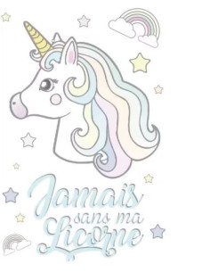 Flex Thermocollant Licorne couleur pastel 29.7x21 2