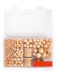 Coffret perle et anneau en bois 747 Pièces 2