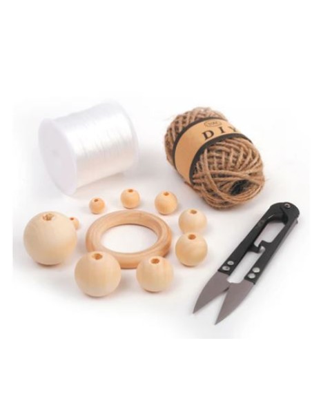 Coffret perle et anneau en bois 747 Pièces