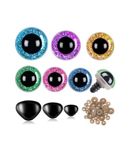 Accessoires Amigurumis 60 yeux et 10 nez de sécurité