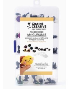 Accessoires Amigurumis 60 yeux et 10 nez de sécurité 2