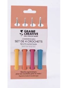 Set de 4 crochets de 2.5mm à 4mm