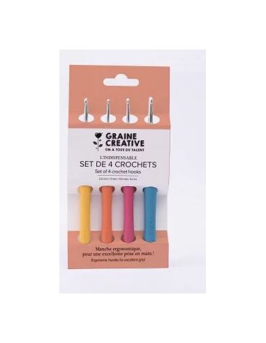Set de 4 crochets de 2.5mm à 4mm