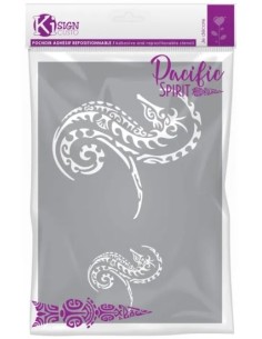 Pochoir Adhésif HIPPO MAORI 210x297