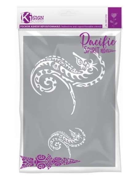 Pochoir Adhésif HIPPO MAORI 210x297