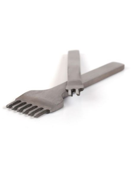 Perforateur 2 et 6 dents (outils pour cuire et pate polymère effet cuir)