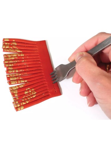 Perforateur 2 et 6 dents (outils pour cuire et pate polymère effet cuir)