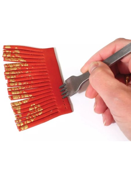 Perforateur 2 et 6 dents (outils pour cuire et pate polymère effet cuir)