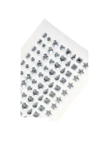 LOT DE 96 STICKERS STRASS DIAMANTS